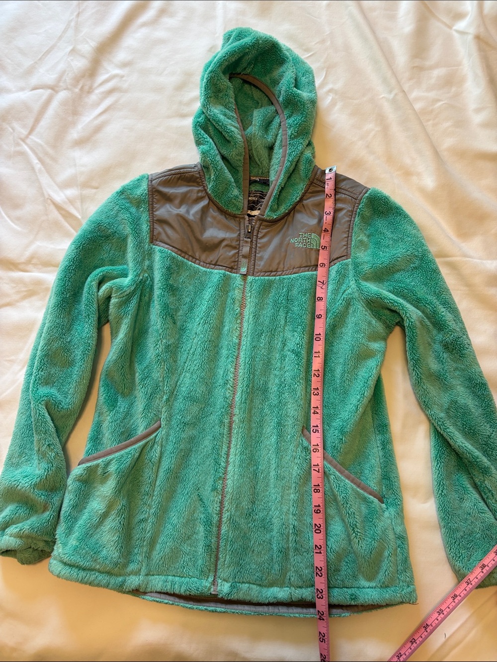 The North Face Kid’s Teal Hooded Fleece Jacket